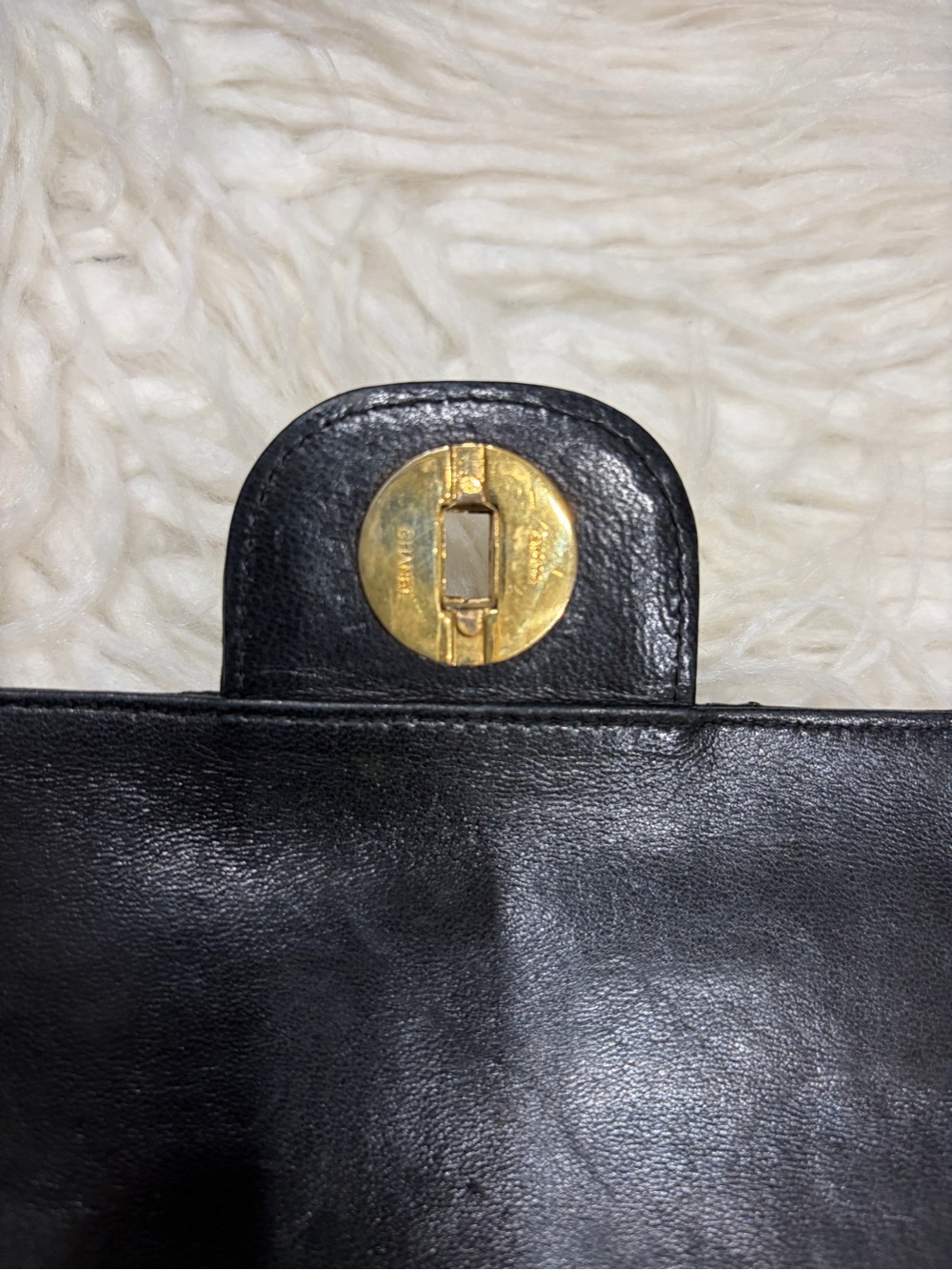 CHANEL Black Quilted Double Flap Shoulder Bag with Gold Hardware - Picture 11 of 12